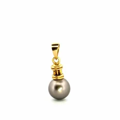 Pendentif Or Jaune, Perle & Diamants