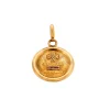 Pendentif or jaune rubis roses