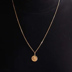 Pendentif or jaune rubis roses