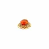 Pendentif Or Jaune Saphir Orange