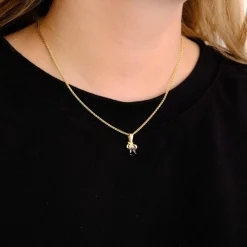 Pendentif Or Jaune saphir