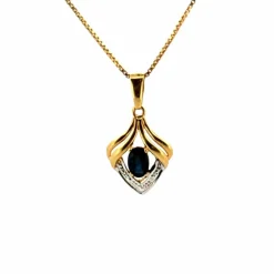 Pendentif Or Jaune Topaze