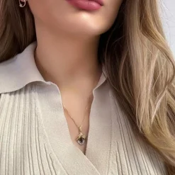 Pendentif Or Jaune Topaze
