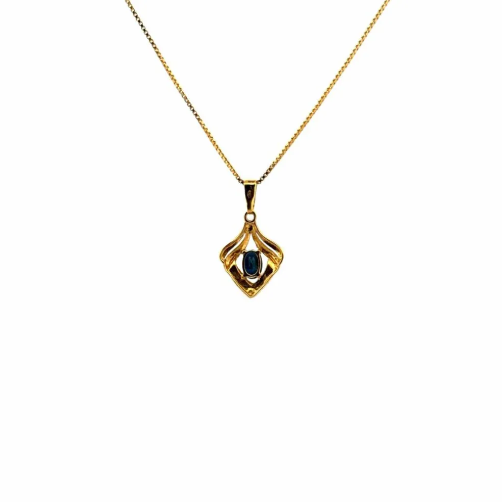 Pendentif Or Jaune Topaze