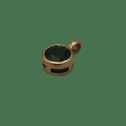 Pendentif or jaune Ttsavorite taille ronde