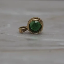 Pendentif or jaune Ttsavorite taille ronde