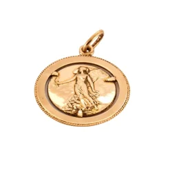 Pendentif or rose 18 carats