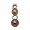 Pendentif Or rose Diamants Perles
