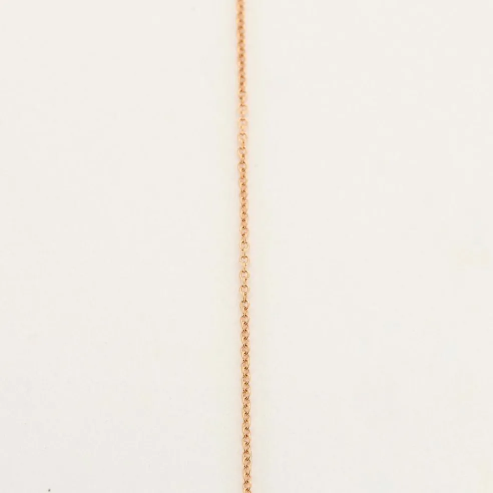 Pendentif or rose, motif papillon