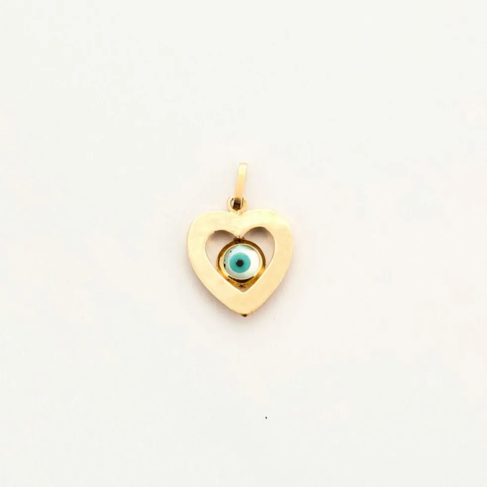 Pendentif or rose oeuil