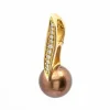 Pendentif Or rose Perle Diamant