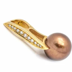 Pendentif Or rose Perle Diamant