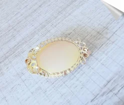Pendentif Paon Pierres de couleur Or Jaune