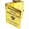 Pendentif passeport or jaune