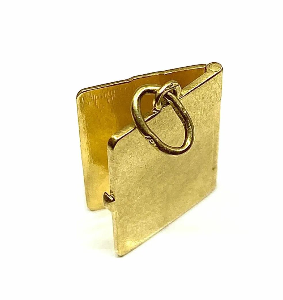 Pendentif passeport or jaune