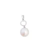 Pendentif Perle de Culture Diamants Or Blanc