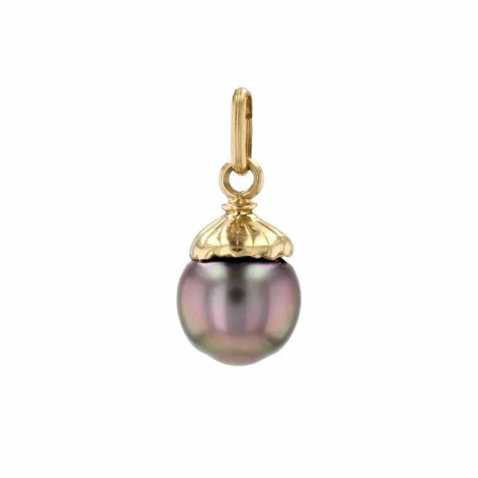 Pendentif perle de Tahiti et or jaune