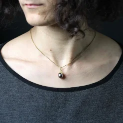 Pendentif perle de Tahiti et or jaune