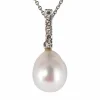 Pendentif Perles et Diamants