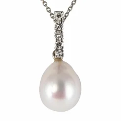 Pendentif Perles et Diamants