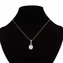 Pendentif Perles et Diamants