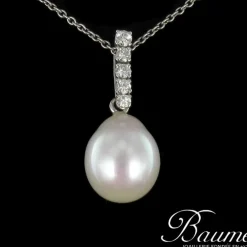 Pendentif Perles et Diamants
