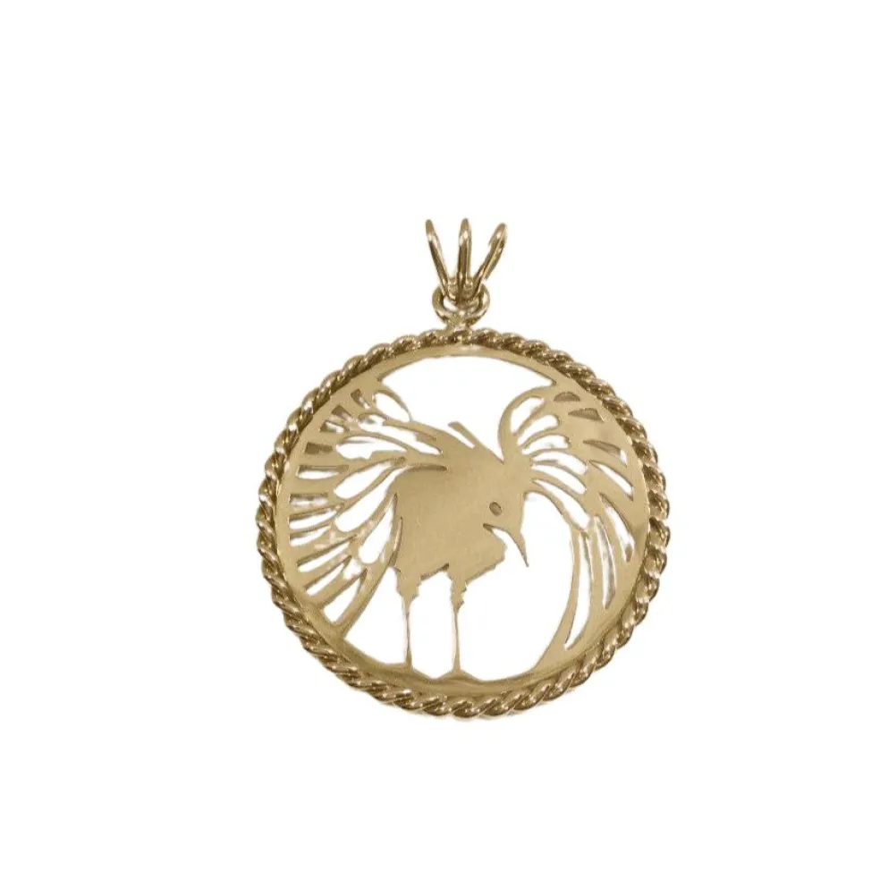 Pendentif Phénix Or Rose
