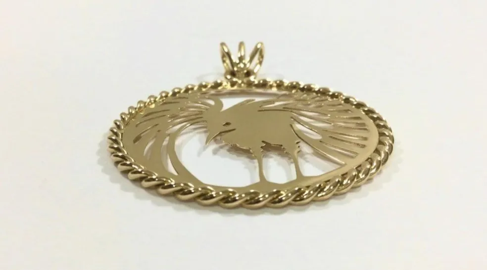 Pendentif Phénix Or Rose