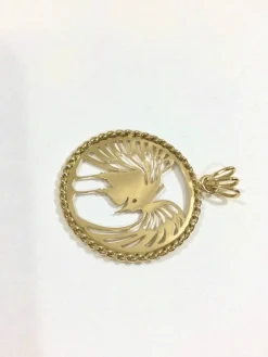 Pendentif Phénix Or Rose
