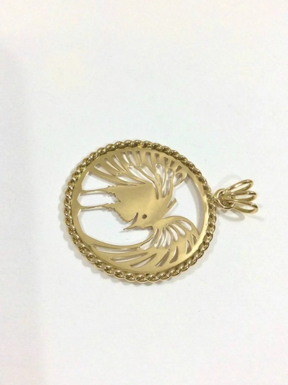 Pendentif Phénix Or Rose