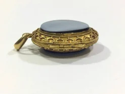Pendentif Photo En Or Et Onyx