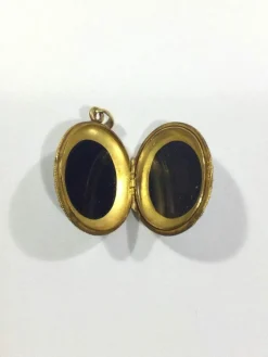 Pendentif Photo En Or Et Onyx