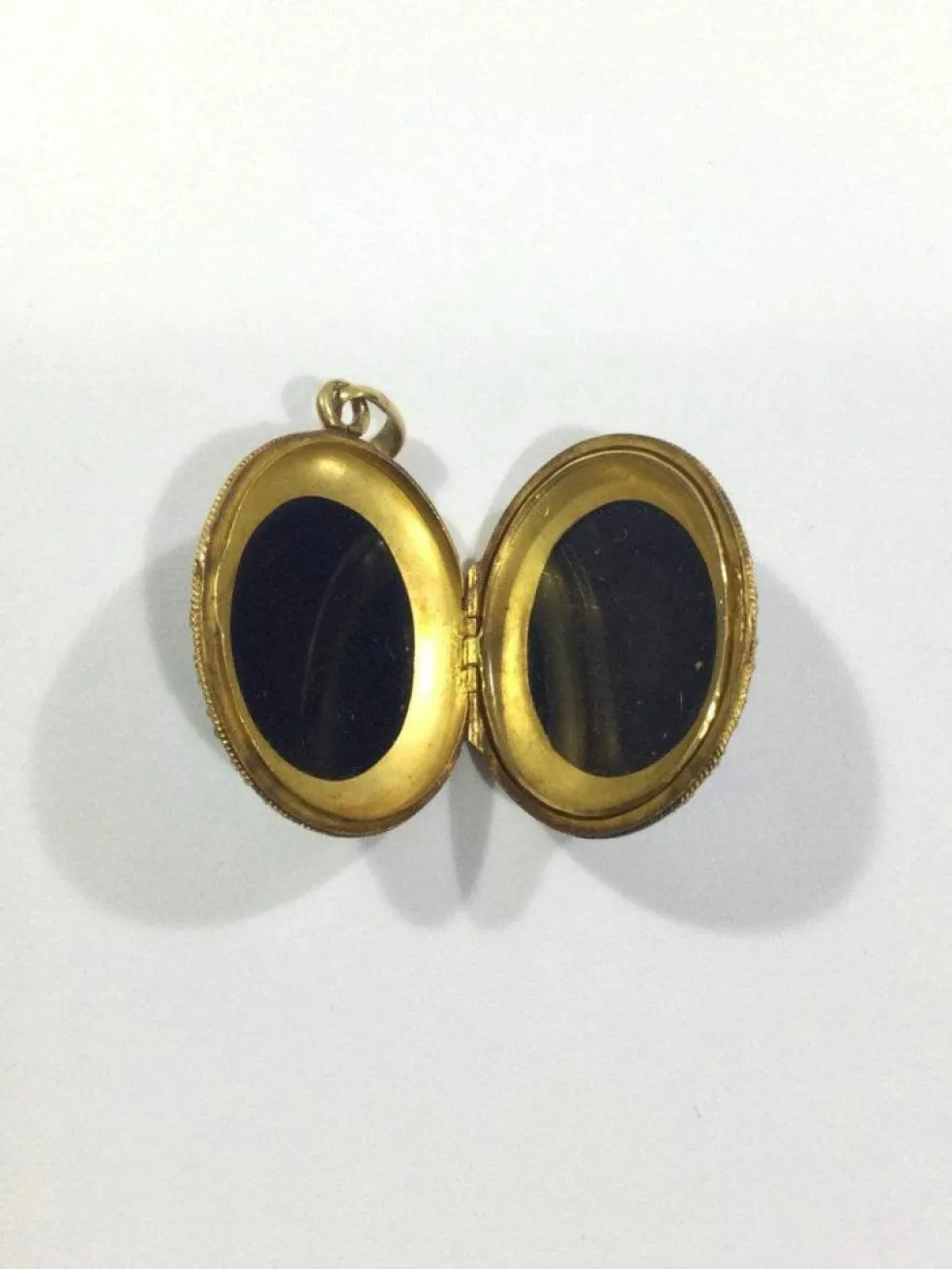 Pendentif Photo En Or Et Onyx