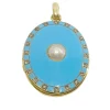Pendentif Photo Or Et émail