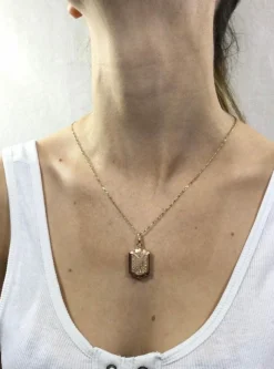 Pendentif Photo Or Rose