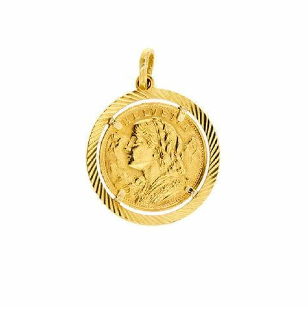 Pendentif pièce de monnaie