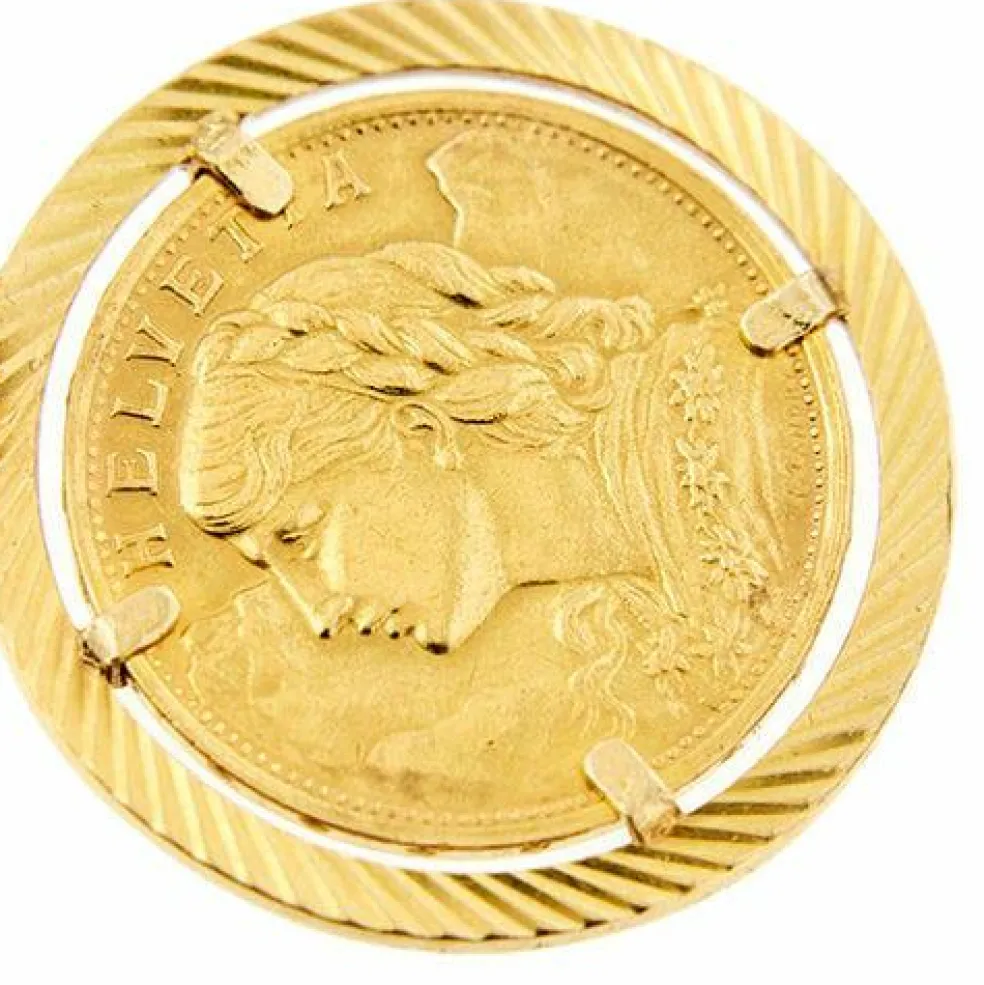 Pendentif pièce de monnaie
