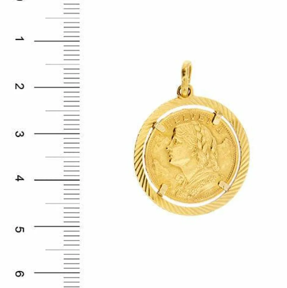 Pendentif pièce de monnaie