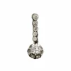 Pendentif platine diamants