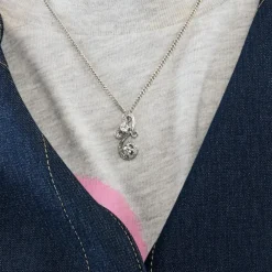 Pendentif platine et diamants