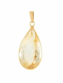 PENDENTIF "POIRE" CITRINE