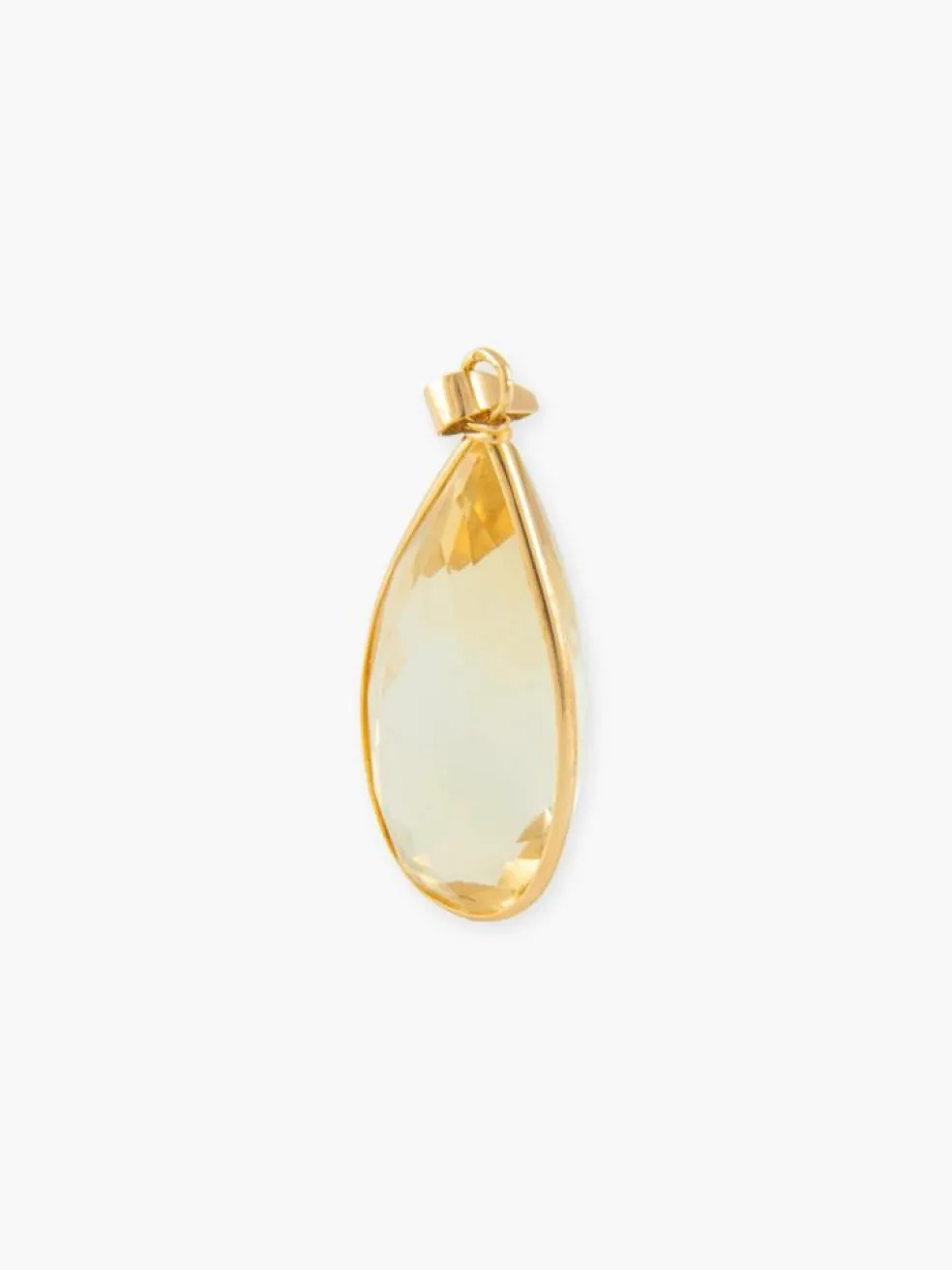 PENDENTIF "POIRE" CITRINE