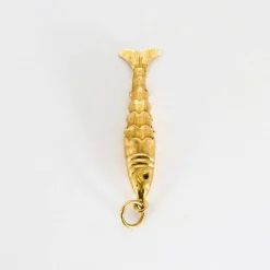 Pendentif poisson articulé or jaune