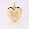 Pendentif porte photo coeur Art Nouveau or jaune diamants taille rose