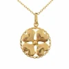 Pendentif porte-bonheur en or jaune