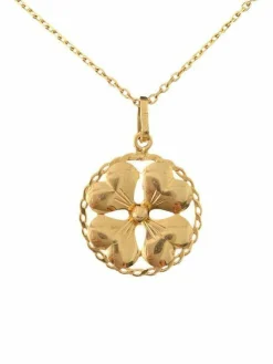 Pendentif porte-bonheur en or jaune