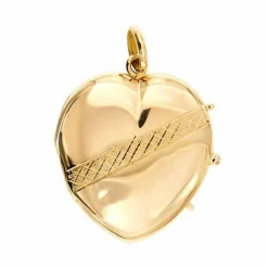 Pendentif porte-photo en forme de cœur ouvrable