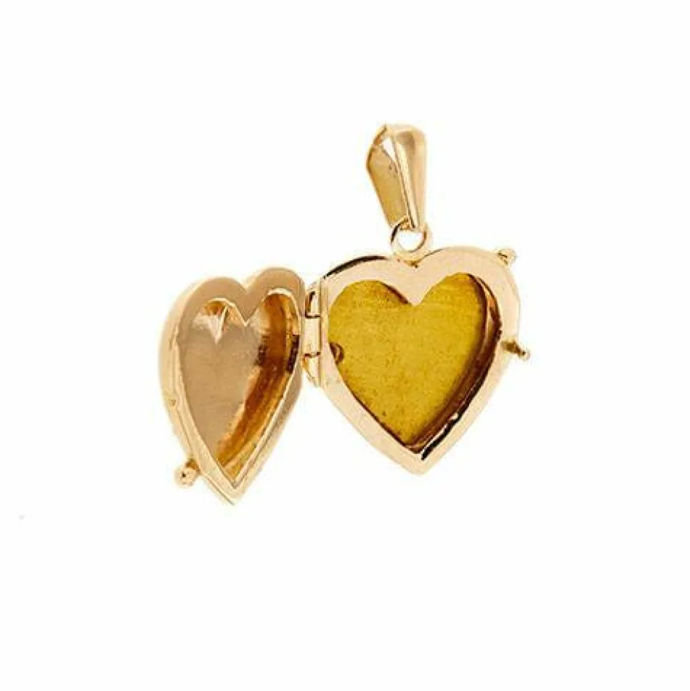 Pendentif porte-photo en forme de cœur ouvrable