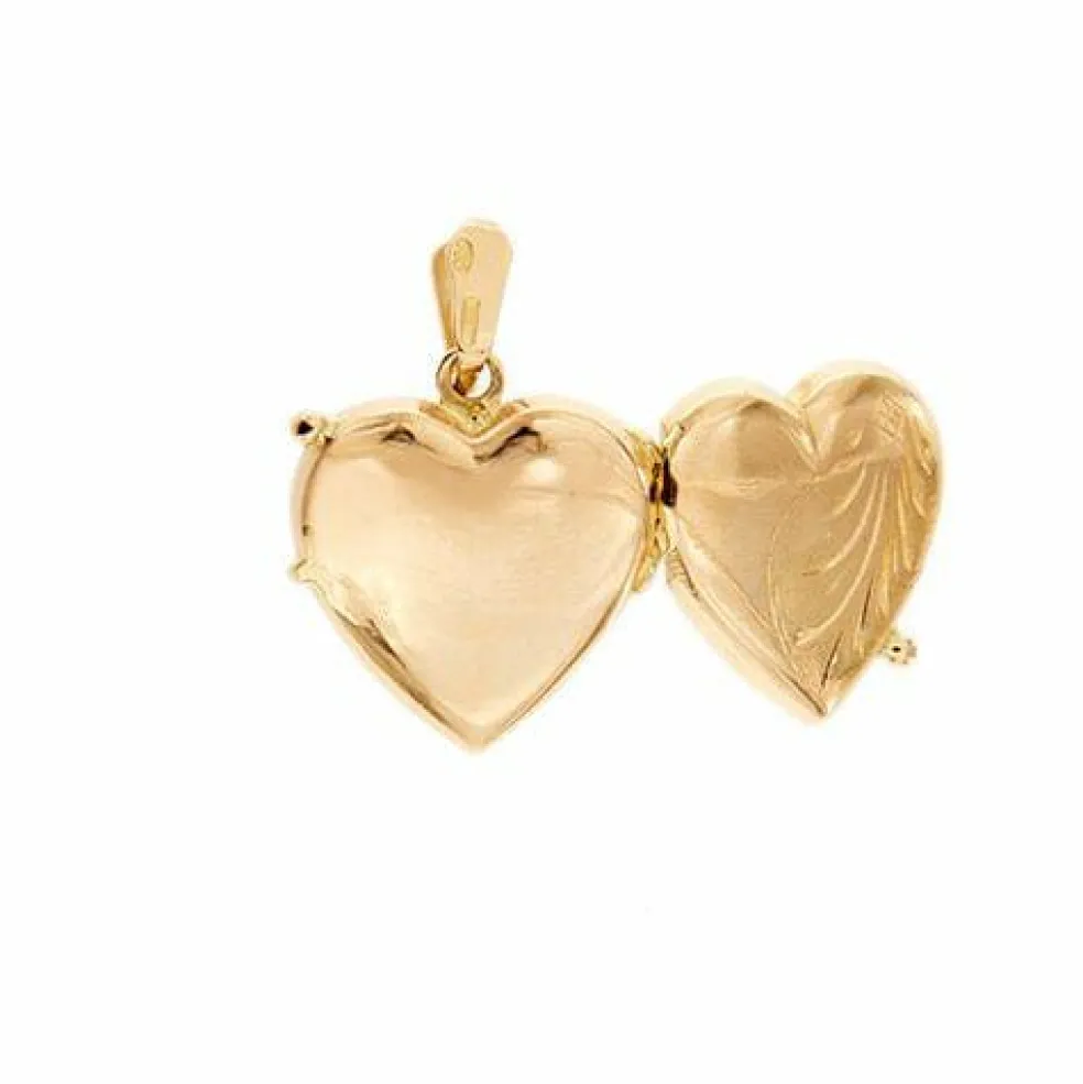 Pendentif porte-photo en forme de cœur ouvrable