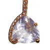 Pendentif Quartz Diamants